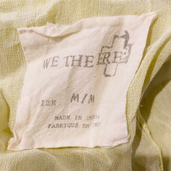 We The Free Marble Effect Button Down Blouse Top Size Medium - Picture 9 of 9